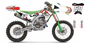 250/450KxF - ALCOLO KAWASAKI GRAPHICS FULL KIT DECALS KIT 21mil Thick - Picture 1 of 8
