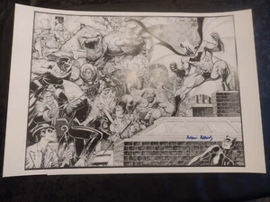 Arthur Adams Batman's Rouges Gallery Print - Autographed by Adams - Picture 1 of 1