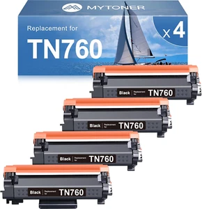 Cartucho de tóner compatible con MYTONER para Brother TN760 TN-760 TN730/760 TN-730 Hig - Imagen 1 de 12