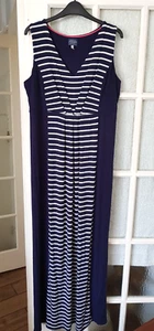 JOULES sleeveless jersey maxi dress size 14 tall great condition - Picture 1 of 11
