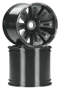 Axial AX8008 8 Spoke 1/8th Monster Truck Wheels Black 2 - Picture 1 of 1