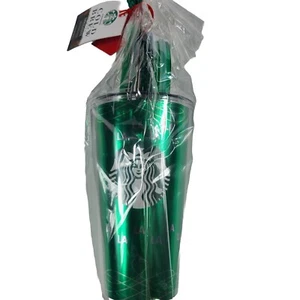 Starbucks Christmas Holiday Kaffeetasse Tumbler 16 oz grün Becher Cold Brew Kaffee - Bild 1 von 7