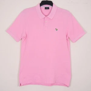 Polo Paul Smith Hombre Rosa Bordado Cebra Manga Corta Cuello Mediano - Imagen 1 de 14