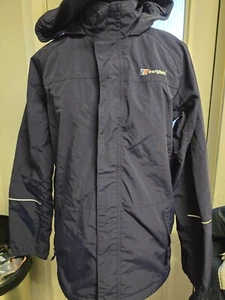 Berghaus WATERPROOF HOODED Coat Age 13 Navy - Picture 1 of 4
