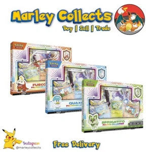 Pokemon TCG Paldea Collection Box Sprigatito | Fuecoco | Quaxly New & Sealed - Picture 1 of 4
