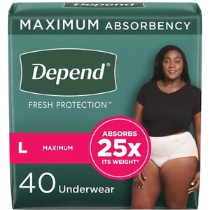 Depend FIT-Flex Damen Inkontinenzunterwäsche, Large, 40ct - Bild 1 von 1