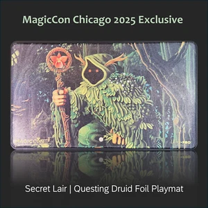 MagicCon 2025 | Secret Lair Questing Druid ✨ FOIL ✨ Playmat MTG - Ultra Pro - Picture 1 of 6