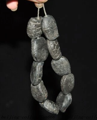 Pulsera tortuga sacrificio talla hierro meteorito cultura Hongshan China 5.2" Foto 1 de 4