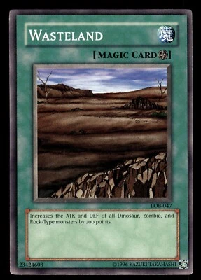 Tarjeta común Yugioh Wasteland LOB-047 Foto 1 de 2