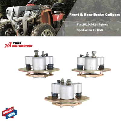 Pinzas de freno delanteras y traseras aptas para Polaris Sportsman XP 850 2010-2014 ATV Foto 1 de 4