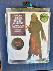 Disfraz de terror con capucha para niño talla grande 12-14 máscara unisex - Imagen 1 de 10