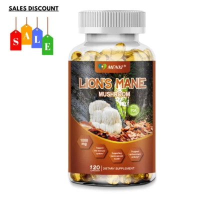 10x Integratore Complesso di Funghi, Criniera di Leoni, Reishi, Shiitake, Capsule Immunitarie - Immagine 1 di 4