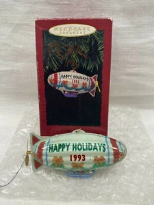 Blimp Holiday Fliers 1993 Tin Hallmark Keepsake Christmas Ornament - Picture 1 of 8