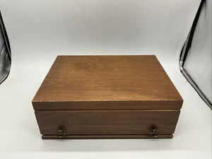 McGraw Silverware Chest W/ Drawer Tarnish Resistant 14 3/4”L, 5 3/8”T, 11 1/4”W - Picture 1 of 6