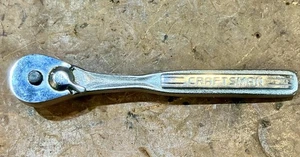 Vintage Craftsman Tool • 43185 • 1/4" Drive Ratchet • With Oil Port • USA - Foto 1 di 10