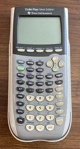 Texas Instruments TI-84 Plus Silver Edition Graphing Calculator Tested Works - Picture 1 of 3