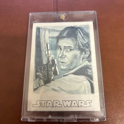 Topps Star Wars Evolution Marcia Dye Mdye Han Solo Sketch Card 1/1 - Image 1 of 2