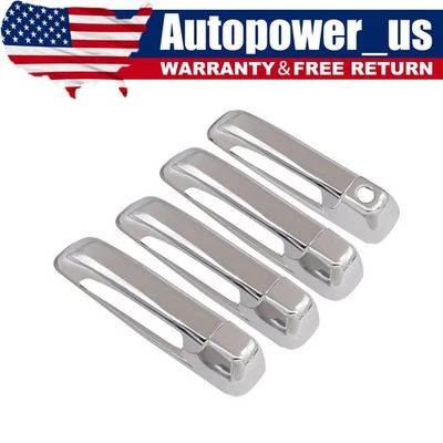 Juego de cubiertas de manija de puerta cromadas para Dodge Ram 1500 2500 3500 4 puertas 2009-2018 sin PSK Foto 1 de 4