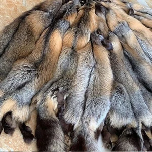 Tanned Golden Fox Skin Heavy Fur Pelt Dense Leather Scarf Wraps Shawl 43-47 inch - Picture 1 of 23