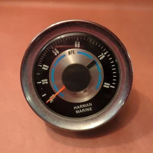 Harman Marine Speedometer 80 MPH 3.5" - Vintage - USA - 3 1/2" Boat Speedo - Picture 1 of 5