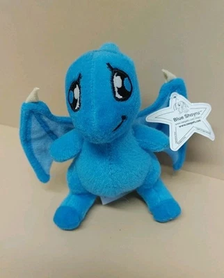 Neopets Azul Shoyru Mini Pelúcia McDonalds Promo 2004 com Etiqueta 4" - Imagem 1 de 4