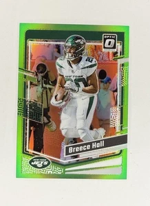 2023 Panini Donruss Optic Breece Hall Lime Green Prizm /20 SSP Jets #151 - Picture 1 of 2
