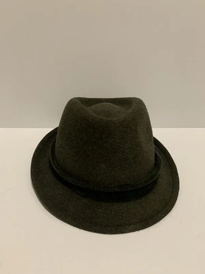 Vintage 1960s Penney’s Green Fedora Hat 6 3/4 Size - Image 1 of 4