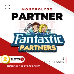 Mon.opo.ly_ Go Partner Event FANTASTIC PARTNERS 2 SLOTS Full Carry 80k Points - Picture 1 of 1