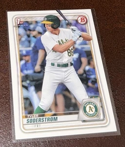 2020 Bowman Draft Tyler Soderstrom #BD-119 Oakland Athletics - Picture 1 of 3
