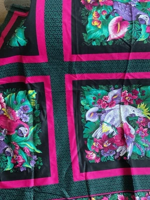 Vintage Hand Stitches WILD GAME BIRDS Pillow / Quilt 2 Panels - 3 Layers - Image 1 of 4