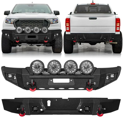 Vijay New Steel Front&Rear Bumper For 2019-2023 Ford Ranger W/Round Lights - Image 1 of 4