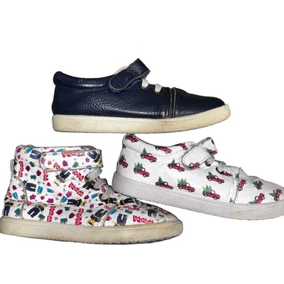 Monkey Feet Kids Shoes Size 2-3Y Boots & Sneakers Holiday Prints 10M Unisex - Image 1 of 4