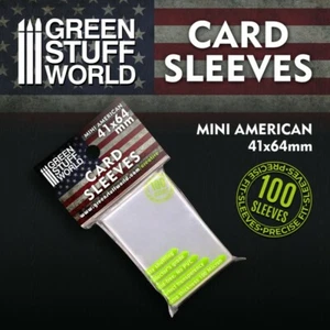 Card Sleeves - Mini American 41x64mm - Magic MTG YuGiOh Shadespire keyforge - Picture 1 of 3