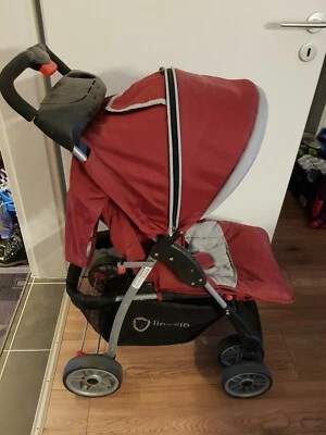 Kinderwagen von Lionelo, Typ Emma, Weinrot, 3-Punkt-Gurt - Bild 1 von 4