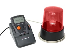 SIGNALLAMPE RUNDUMLEUCHTE FÜR SWISSPHONE FUNKMELDER BOSS | QUATTRO | ROT - Bild 1 von 3