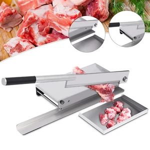 Cortadora manual de hueso de carne de alta resistencia picadora cortadora de pollo con cuchilla EE. UU. - Imagen 1 de 16