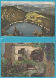 Deutschland Ansichtskarten: Lot von 2 gebrauchten farbigen Ansichtskarten! - Picture 1 of 1