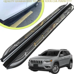 Running Boards Side Steps Fits For JEEP Cherokee 14-20 Nerf Bar Pedals Step Bars - Picture 1 of 13