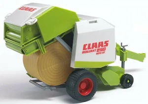 Bruder Claas Rollant 250 Straw Baler 02121 W/ 4  Round Hay  Bales Free  02344 - Picture 1 of 4