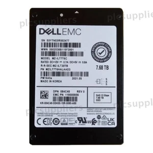 Samsung PM1643a 7.68TB SAS 12Gb/s MZ-ILT7T6C MZILT7T6HALAAD3 DELL Version SSD - Afbeelding 1 van 1