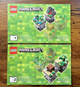 Lego Minecraft 21102 Micro World The Forest - Instruction Manuals 1 & 2