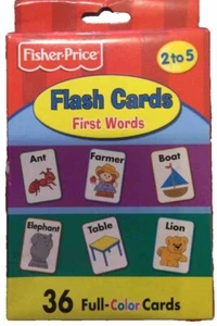FISHER PRICE FLASH CARDS First Words Age 2-5 BNIB.  FREE POSTAGE - Picture 1 of 2