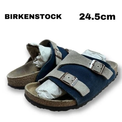 Sandalias birkenstock EU38 US7 azul marino Japón color limitado zapatos autén... - Imagen 1 de 4