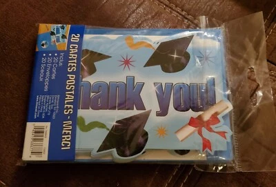 Graduation Thank You cards, Set of 20 New With Envelopes And Seals. - Image 1 of 2