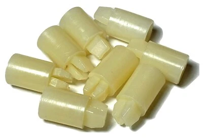 Nylon Spacer Nuts 5/8" Long For Headlight Bezels Grille Trim (Qty-8) #1763 - Image 1 of 4