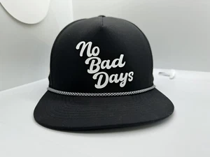 “NO BAD DAYS” XL Size Hydro Hat BLACK - Mens Snapback Cap - GG - New 2023 - Picture 1 of 6