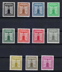 Germany 1938 MNH Mi 144-154 Sc S1-S11 FRANCHISE STAMPS / Nazi Eagle ** - Picture 1 of 2