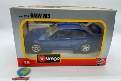 Bburago BMW M3 , automodello scala 1:24 - 1:25, vintage (2778) - Immagine 1 di 4