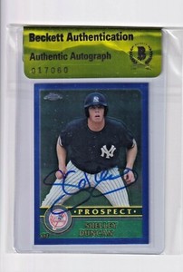 Shelley Duncan 2003 Topps Chrome Traded T158 On Card Autograph Beckett Authentic