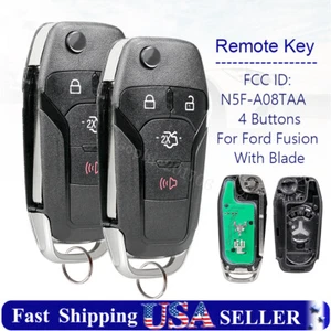2 For 2013 2014 2015 2016 Ford Fusion Keyless Remote Flip Key Fob N5F-A08TAA - Picture 1 of 7